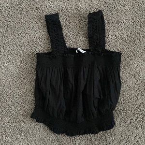 Black crop top
